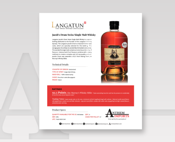 Langatun Jacob's Dram Single Malt Whisky